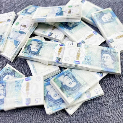 5PCS Mini Dollar & Euro Fake Money Banknotes – Miniature Props for Kids Dollhouse & Decoration