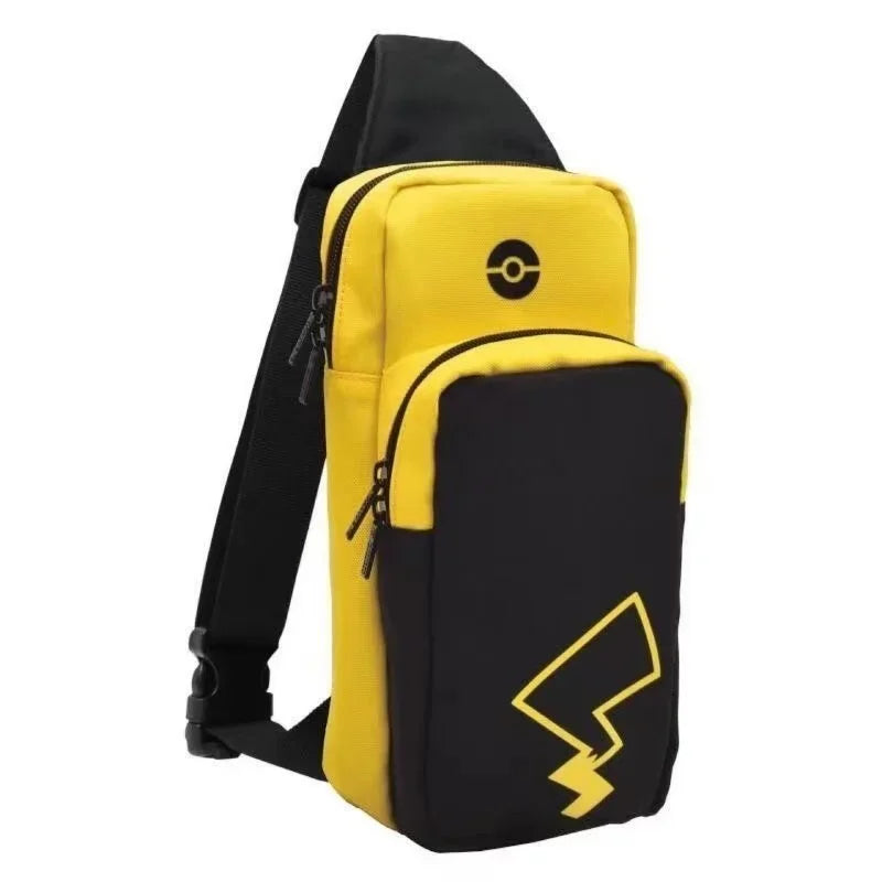 Pokemon Pikachu Crossbody Storage Bag – Travel Case for Nintendo Switch OLED, Lite, Dock & Game Console Carry Pouch