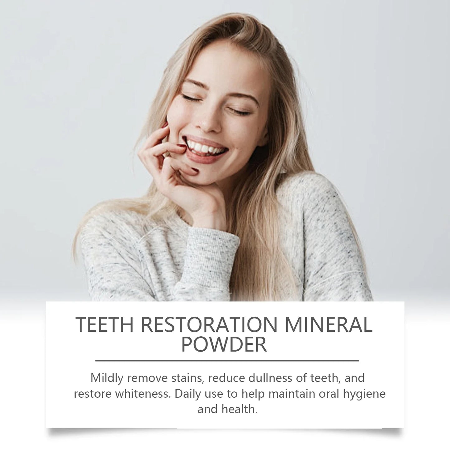 Teeth Restoration Mineral Powder – Enamel Repair & Tooth Strengthening Formula