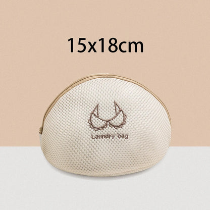 7Pcs Fine Mesh Laundry Bag Set – Embroidery Print Washing Pouches for Clothes, Household Washing Machine Bags