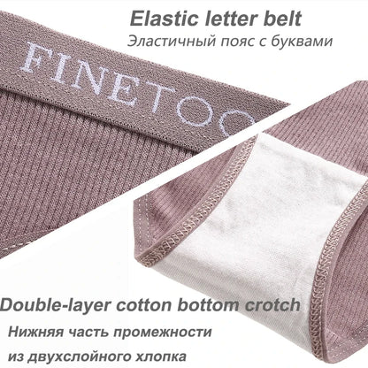 5-Pack Women’s Cotton Panties – Sexy Comfort Briefs with Letter Print & Waistband (M-XXL)