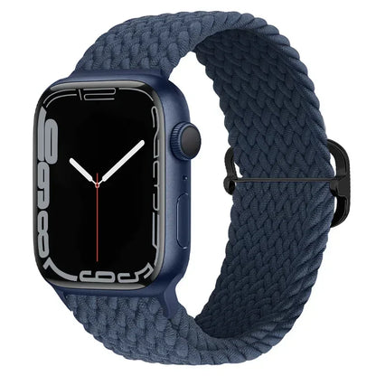 Braided Nylon Apple Watch Band – Adjustable Sport Strap Compatible with Ultra 2, Series 10/9/8/7/6/SE (40–49mm) Wrist Bracelet