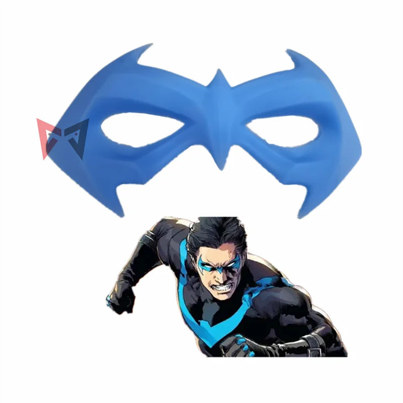 Handmade Nightwing Cosplay Eye Patch Mask – Blue Halloween & Christmas Party Accessory