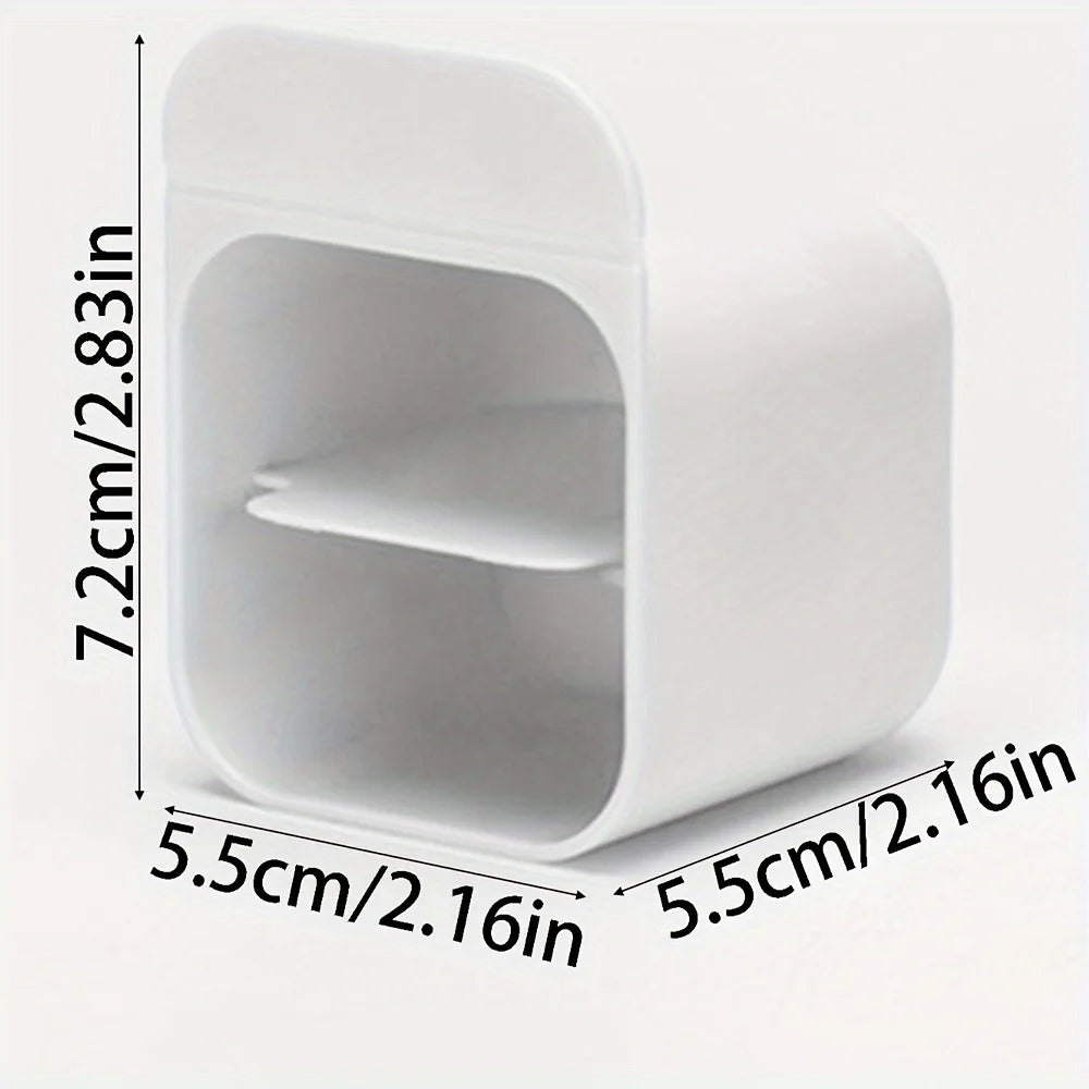 Clip-On Pen Holder Desk Organizer - Adhesive PP Plastic Pencil Storage Container Set