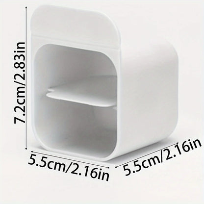 Clip-On Pen Holder Desk Organizer - Adhesive PP Plastic Pencil Storage Container Set