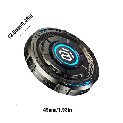 Magnetic Fingertip Spinner - Metal Push-Slide Fidget Toy for Stress Relief and Focus