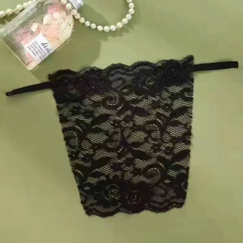Lace Invisible Bra - Privacy Cleavage Cover Underwear, Anti-Peep Seamless Wrap, Strapless Lingerie Tube Tops