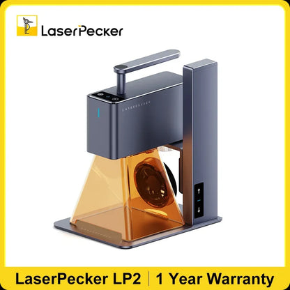 LASERPECKER LP2 Handheld Laser Engraver – Portable 5W Laser Cutting & Engraving Machine with Bluetooth CNC DIY SuperFast Technology