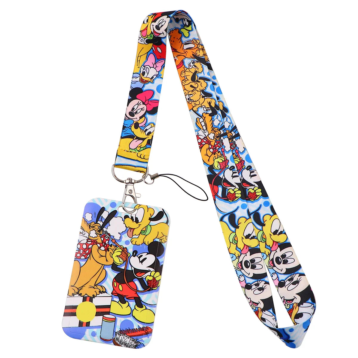 Cartoon Stitch Credential Holder Lanyard – Cute Neck Strap for Keychain, Pass & Credit Card Holder Accessories