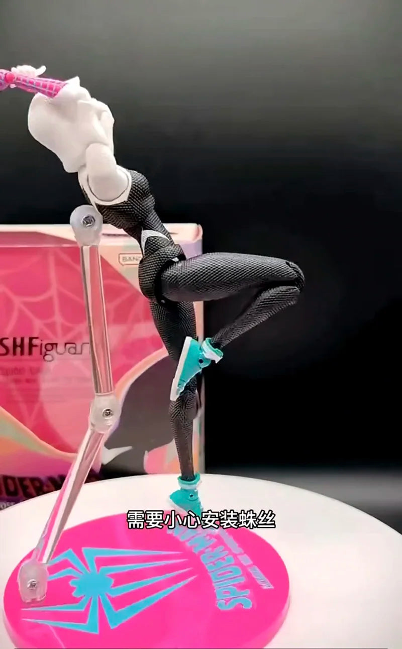 SHF Figuarts Super Gwen Action Figure – Spider-Gwen Gwen Stacy Collectible Model Toy