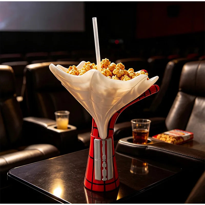 3D Spider Popcorn Bucket - Creative Multifunctional Snack Cup & Desktop Decor