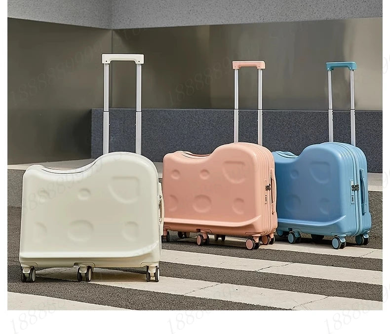 Kids Ride-On Suitcase with 360° Wheels & TSA Lock – Lightweight Cabin Luggage for Boys and Girls