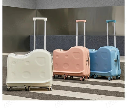 Kids Ride-On Suitcase with 360° Wheels & TSA Lock – Lightweight Cabin Luggage for Boys and Girls