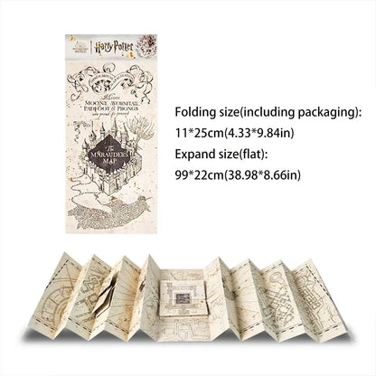 Wizarding World Marauder’s Map - High-Definition Magic Academy Treasure Hunt Gift