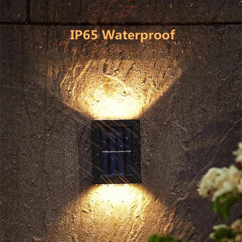 Solar LED Outdoor Wall Light - Waterproof Solar Sensor Lamp for Garden, Yard & Street Decoration