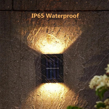 Solar LED Outdoor Wall Light - Waterproof Solar Sensor Lamp for Garden, Yard & Street Decoration