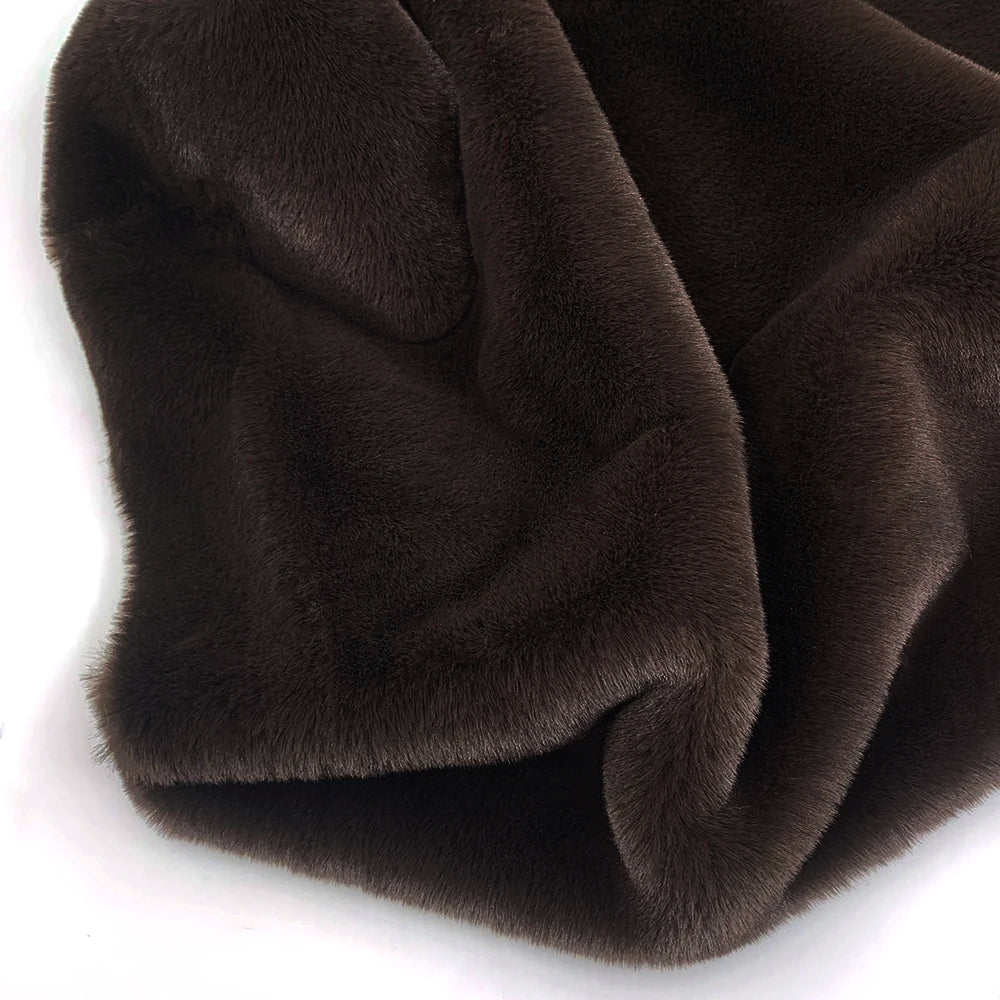 Faux Rabbit Fur Fabric – 50/80/160cm Super Soft 10mm Pile Plush Material for Stuffed Toys & Sewing