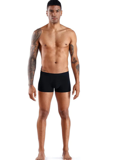 10PCS Men’s Black Boxer Shorts Underwear Set, High Stretch Breathable Plus Size L–4XL Sexy Comfortable Men’s Boxers