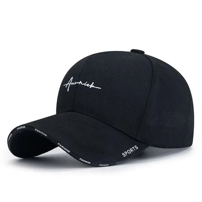 Women's Korean Letter Embroidery Baseball Cap – Breathable Sports Sun Hat