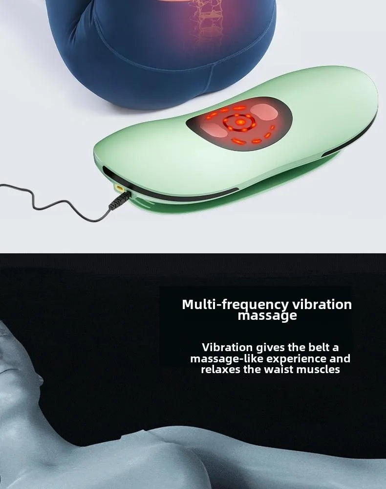 JAIYORL Electric Lumbar Traction Massager – Adjustable Vibration Waist & Spine Support Back Massage Machine