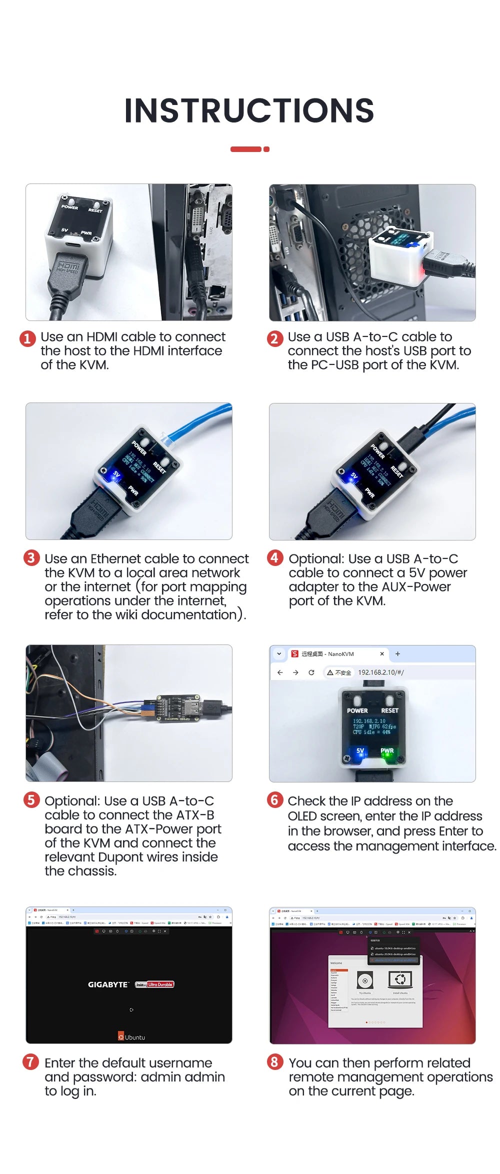Sipeed NanoKVM PiKVM – Mini Remote Control Server for Operation & Maintenance with HDMI for Raspberry Pi