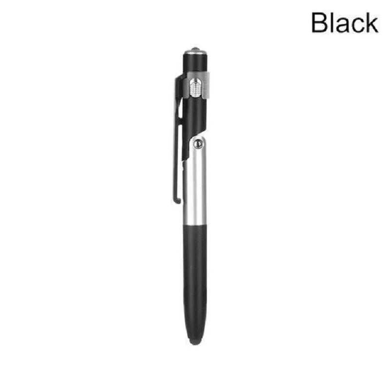 4-in-1 Multifunction Ballpoint Pen — LED Light, Foldable Phone Holder, Night Reading, Writing Pencil for Students and Office Use