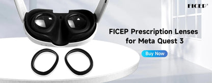FICEP Silicone Face Cover for Meta Quest 3 — Replacement Dust & Sweat-Resistant Protective Mask Accessory