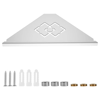 Stainless Steel Bathroom Wall Shelf – Corner Shower Storage Rack for Shampoo, Makeup & Bathroom Organization