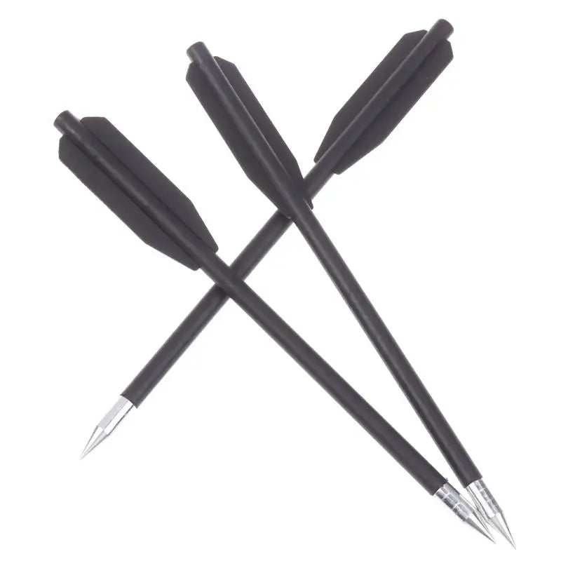12PCS Black Dart Set - Rubber Band Slingshot Short Arrows Accessories for Outdoor Target Practice & Play