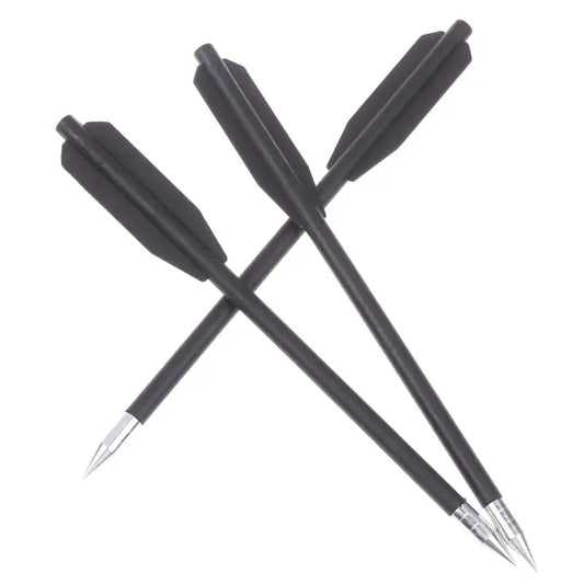12PCS Black Dart Set - Rubber Band Slingshot Short Arrows Accessories for Outdoor Target Practice & Play