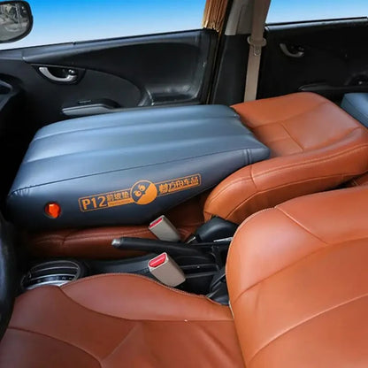 Car Travel Inflatable Mattress — Front Slope Air Bed Cushion & Seat Gap Pad for Self-Driving Trips