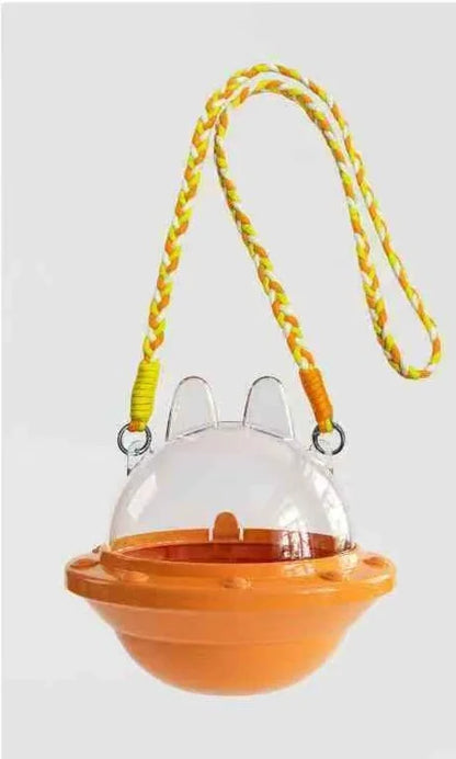 Labubu Doll Crossbody UFO Bag – Dustproof Cotton Storage Box for V1-V3 Dolls, Kids’ Gift Display Cabinet