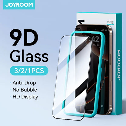 Joyroom HD Tempered Glass Screen Protector - Full-Screen Protection for iPhone 18, 17, 16 & 15 Pro Max