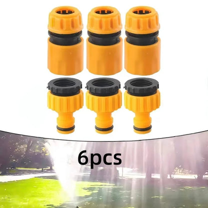 Garden Hose Faucet Quick Connector - 3/4 & 1/2 Inch Threaded Water Tap Adapter for Irrigation Systems