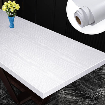 Self-Adhesive Waterproof Wood Grain Vinyl Wallpaper Roll – PVC Wall Sticker for Furniture Renovation & Bedroom Home Decor