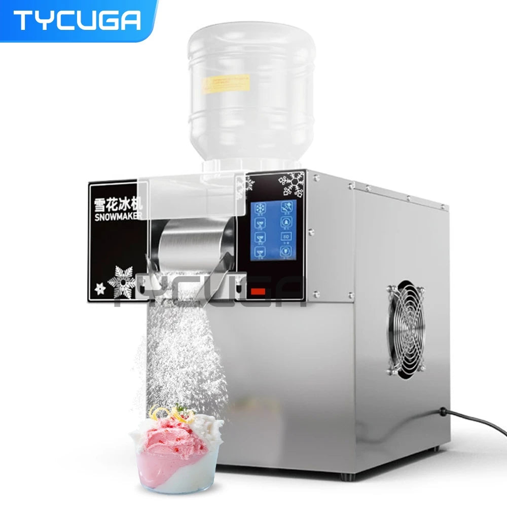 Korea Bingsu Snowflake Ice Shaver Machine – 360W 3L Ice Maker for Dessert, Includes Refrigerant, Ships to Europe, Russia, Mexico
