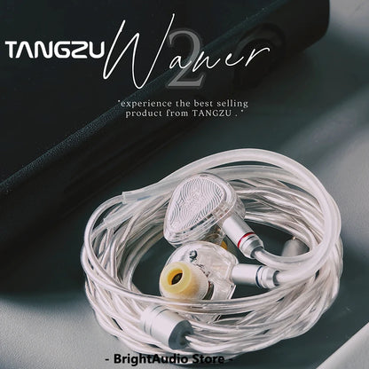 TANGZU WANER2 2nd Gen HiFi In-Ear Monitor – Dynamic Driver Earphones with 0.78mm Detachable Wired Cable & High-Resolution Sound