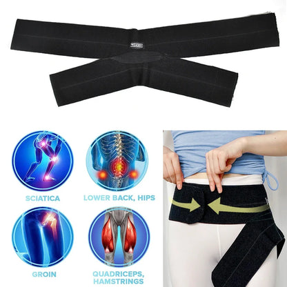 Hip Brace Sciatica Groin Wrap – Thigh Compression Sleeve for Hip Flexor Support & Pain Relief