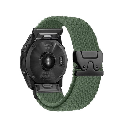 Nylon Quick Fit Watch Strap - 20mm 22mm 26mm Replacement Band for Garmin Fenix, Tactix & Instinct Series