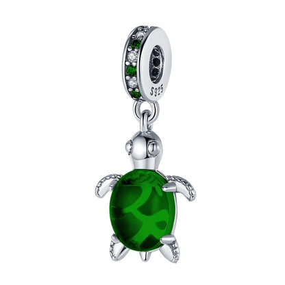 2024 New 925 Sterling Silver Bulb & Small Turtle Charm Pendant – Fit for Original Pandora Bracelet, DIY Women’s Jewelry Gift