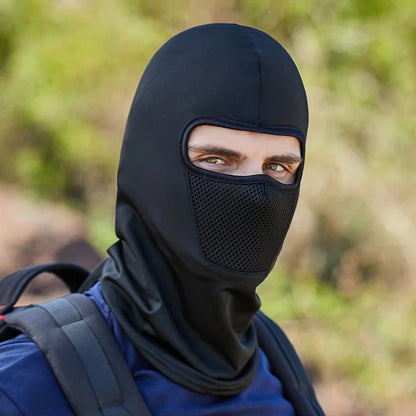Outdoor Men's Hiking & Cycling Neck Gaiter Mask – Breathable UV Protection Face Cover for Sports, Motorcycle, Summer Use