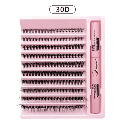 200 PCS Eyelash Clusters Kit – Lash Bond & Seal, DIY Lash Extension Tools & Glue Accessories
