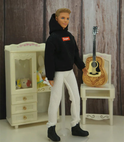 30cm Male Anime Doll Clothes – 1/6 BJD Fashion Casual Suit for KEN Dolls, DIY Reborn Toy Accessories & Gifts