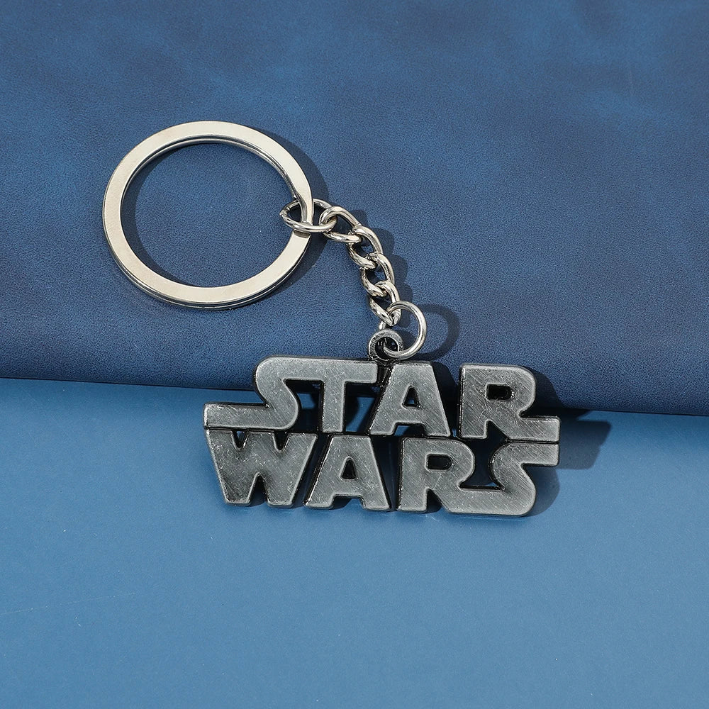 Star Wars Logo Keychain - Metal Bag Keyring for Men