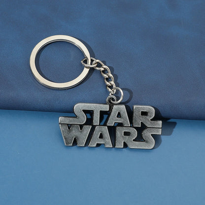 Star Wars Logo Keychain - Metal Bag Keyring for Men