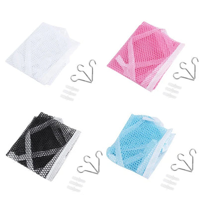 Triangle Plush Toy Storage Hammock — Large Mesh Net Organizer for Kids’ Stuffed Toys and Room Storage