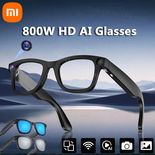 Xiaomi G300 800W Pixel Smart Glasses – AI HD Video Recording, Voice Calls, Translation, and Photochromic Lenses