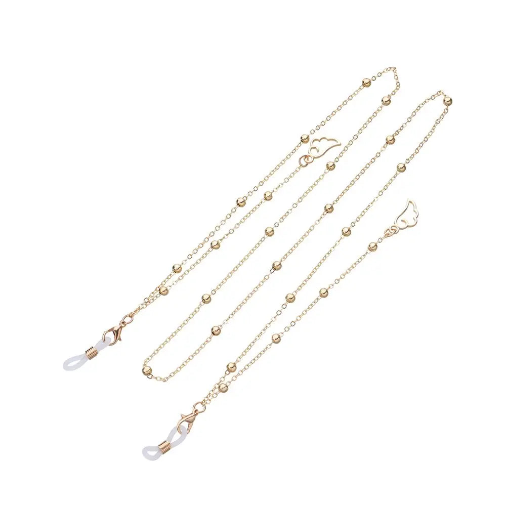 Women Pearl Star Eyeglass Chain - Fashion Beaded Sunglasses Holder Neck Strap For Reading Glasses