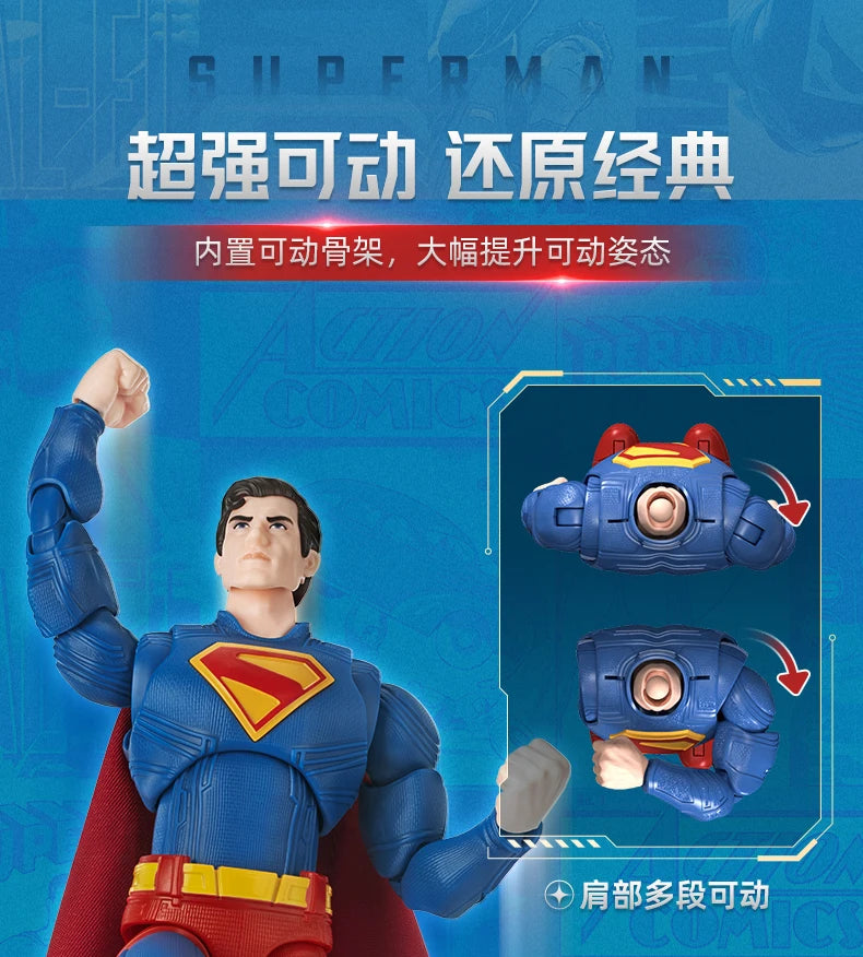 Blokees 2025 David Superman Action Figure – Classic Assemble Toy Model for Kids’ Collection & Gift