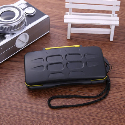 Multi-Grid Memory Card Case – Anti-Shock Large Capacity Storage Box for ID & Credit Cards, Portable Protector Cover